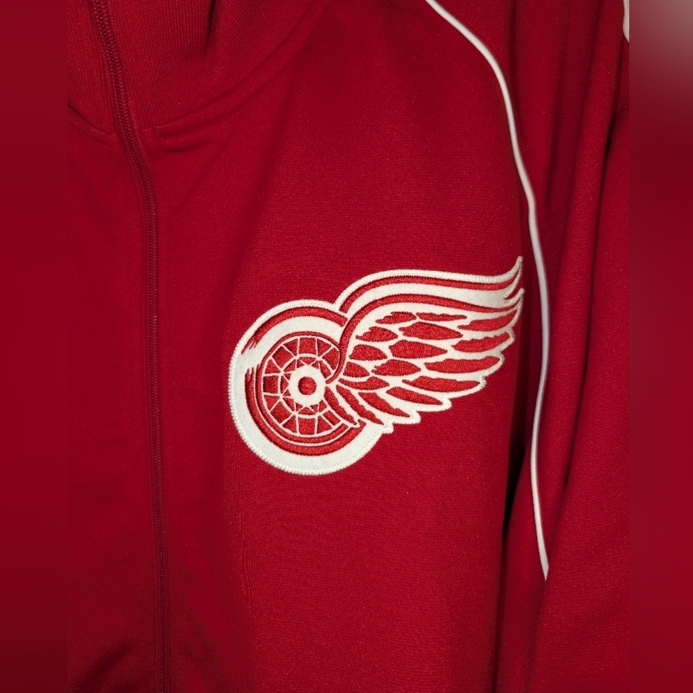 Mitchell & Ness Detroit Red Wings Full Zip Track Jacket - Size 5LX - Picture 2 of 6